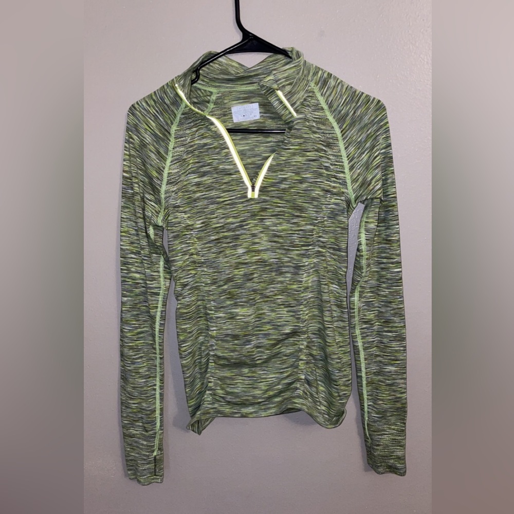 Athleta Green Half Zip Jacket